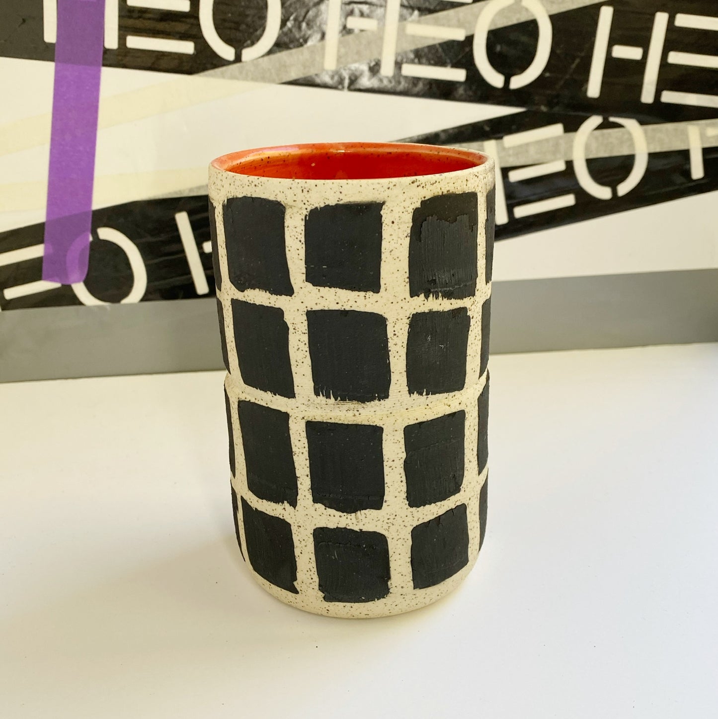 Balanced and Checked Vase