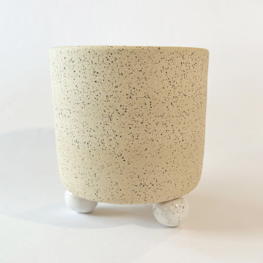Speckled Planter with Feet